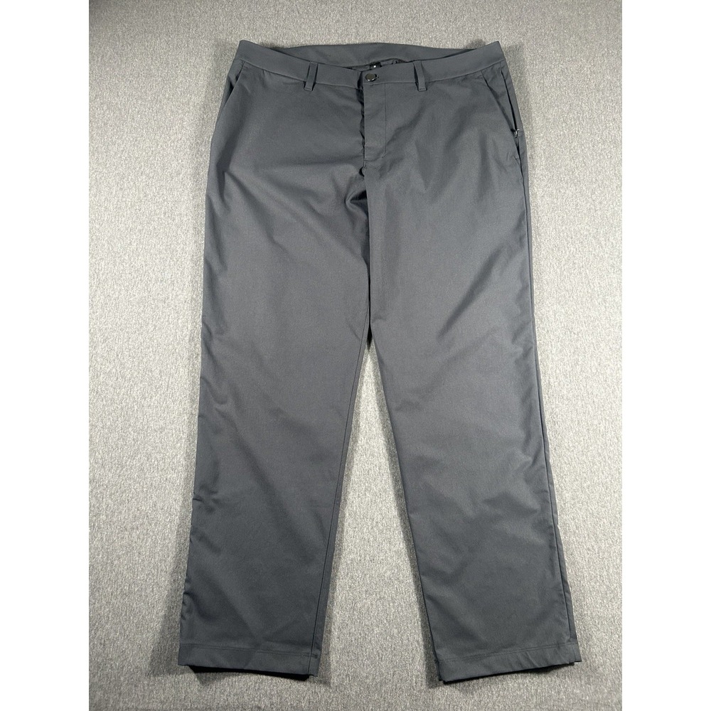 Lululemon Commission Slim-Fit Pant Men's Size 38 Gray Stretch Casual Golf Chino